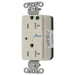Bryant Hubbell Wiring Device-Kellems Hospital Grade SNAPConnect SPD Receptacle 20A 125V Tamper-Resistant Light Almond (SNAP8362LAS)