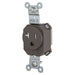 Bryant Hubbell Wiring Device-Kellems Snap Single Receptacle 5-20R 20A 125V Tamper-Resistant Brown (SNAP5361TR)