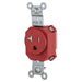 Bryant Hubbell Wiring Device-Kellems Snap Single Receptacle 5-20R 20A 125V Tamper-Resistant Red (SNAP5361RTR)