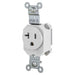 Bryant Hubbell Wiring Device-Kellems Snap Single Receptacle 5-20R 20A 125V White (SNAP5361W)