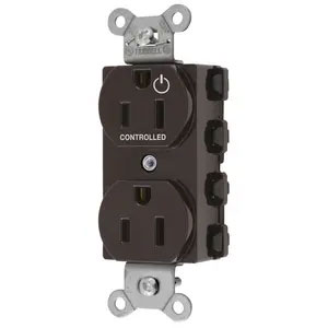 Bryant Hubbell Wiring Device-Kellems SNAPConnect 1/2 Controlled 15A 125 Brown (SNAP5262C1)