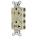 Bryant Hubbell Wiring Device-Kellems SNAPConnect 1/2 Controlled 20A 125V Duplex Receptacle Ivory (SNAP5362C1I)
