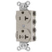 Bryant Hubbell Wiring Device-Kellems SNAPConnect 1/2 Controlled 20A 125V Duplex Receptacle Light Almond (SNAP5362C1LA)