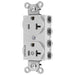 Bryant Hubbell Wiring Device-Kellems SNAPConnect 1/2 Controlled 20A 125V Duplex Receptacle White (SNAP5362C1W)