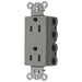 Bryant Hubbell Wiring Device-Kellems SNAPConnect 15A/125V Decorator Receptacle Gray (SNAP2152GYA)