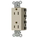 Bryant Hubbell Wiring Device-Kellems SNAPConnect 15A/125V Decorator Receptacle Ivory (SNAP2152IA)