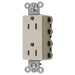 Bryant Hubbell Wiring Device-Kellems SNAPConnect 15A/125V Decorator Receptacle Light Almond (SNAP2152LAA)