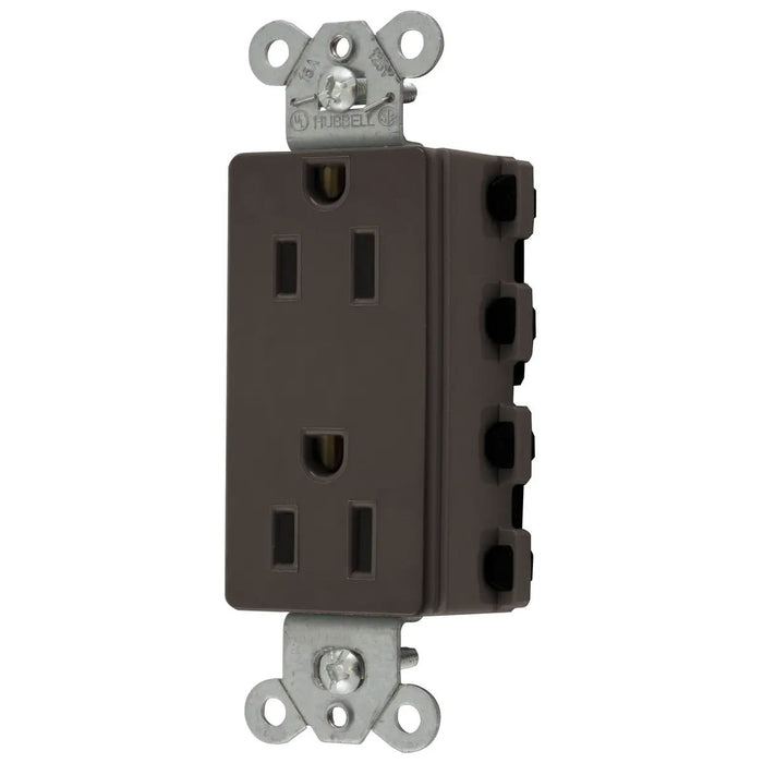Bryant Hubbell Wiring Device-Kellems SNAPConnect 15A/125V Decorator Receptacles Brown (SNAP2152A)