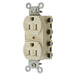 Bryant Hubbell Wiring Device-Kellems SNAPConnect 15A/125V Duplex Receptacle Ivory (SNAP5262IA)