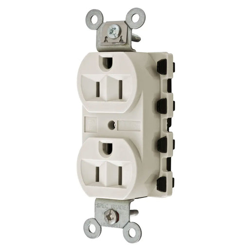 Bryant Hubbell Wiring Device-Kellems SNAPConnect 15A/125V Duplex Receptacle Light Almond (SNAP5262LAA)