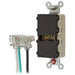Bryant Hubbell Wiring Device-Kellems SNAPConnect 20A/125V Decorator Receptacle Ivory (SNAP2162IA)