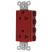 Bryant Hubbell Wiring Device-Kellems SNAPConnect 20A/125V Decorator Receptacle Red (SNAP2162RA)
