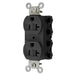 Bryant Hubbell Wiring Device-Kellems SNAPConnect 20A/125V Duplex Receptacle Black (SNAP5362BKA)