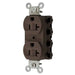 Bryant Hubbell Wiring Device-Kellems SNAPConnect 20A/125V Duplex Receptacle Brown (SNAP5362A)