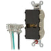 Bryant Hubbell Wiring Device-Kellems SNAPConnect 20A/125V Duplex Receptacle Ivory (SNAP5362IA)