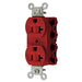 Bryant Hubbell Wiring Device-Kellems SNAPConnect 20A/125V Duplex Receptacle Red (SNAP5362RA)