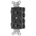 Bryant Hubbell Wiring Device-Kellems SNAPConnect Controlled 20A 125V Duplex Receptacle Black (SNAP5362C2BK)
