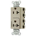 Bryant Hubbell Wiring Device-Kellems SNAPConnect Decorator Receptacle 1/2 Controlled 20A 125 Ivory (SNAP2162C1I)