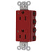 Bryant Hubbell Wiring Device-Kellems SNAPConnect Decorator Receptacle 15A/125V LED Red (SNAP2152RL)