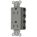 Bryant Hubbell Wiring Device-Kellems SNAPConnect Decorator Receptacle 15A/125V LED Tamper-Resistant Gray (SNAP2152GYLTRA)