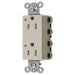 Bryant Hubbell Wiring Device-Kellems SNAPConnect Decorator Receptacle 15A/125V LED Tamper-Resistant Light Almond (SNAP2152LALTRA)