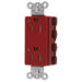Bryant Hubbell Wiring Device-Kellems SNAPConnect Decorator Receptacle 15A/125V LED Tamper-Resistant Red (SNAP2152RLTRA)