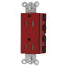 Bryant Hubbell Wiring Device-Kellems SNAPConnect Decorator Receptacle 15A/125V Tamper-Resistant Red (SNAP2152RTRA)