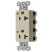 Bryant Hubbell Wiring Device-Kellems SNAPConnect Decorator Receptacle 20A/125V LED Ivory (SNAP2162IL)
