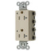Bryant Hubbell Wiring Device-Kellems SNAPConnect Decorator Receptacle 20A/125V LED Tamper-Resistant Ivory (SNAP2162ILTRA)