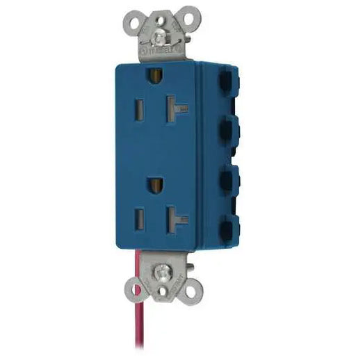 Bryant Hubbell Wiring Device-Kellems SNAPConnect Decorator Receptacle 20A/125V Split Circuit Tamper-Resistant Black (SNAP2162BLSCTRA)