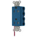 Bryant Hubbell Wiring Device-Kellems SNAPConnect Decorator Receptacle 20A/125V Split Circuit Tamper-Resistant Black (SNAP2162BLSCTRA)