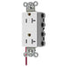 Bryant Hubbell Wiring Device-Kellems SNAPConnect Decorator Receptacle 20A/125V Split Circuit Tamper-Resistant White (SNAP2162WSCTRA)