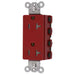 Bryant Hubbell Wiring Device-Kellems SNAPConnect Decorator Receptacle 20A/125V Tamper-Resistant Red (SNAP2162RTRA)