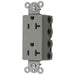 Bryant Hubbell Wiring Device-Kellems SNAPConnect Decorator Receptacle 20A/125V USA Gray (SNAP2162GYNA)