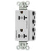 Bryant Hubbell Wiring Device-Kellems SNAPConnect Decorator Receptacle Controlled 20A 125 White (SNAP2162C2W)