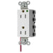 Bryant Hubbell Wiring Device-Kellems SNAPConnect Decorator Receptacle Hospital Grade 15A/125V Split Circuit Tamper-Resistant White (SNAP2172WSCTRA)