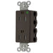 Bryant Hubbell Wiring Device-Kellems SNAPConnect Decorator Receptacle Hospital Grade 15A/125V Tamper-Resistant Brown (SNAP2172TRA)