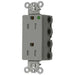 Bryant Hubbell Wiring Device-Kellems SNAPConnect Decorator Receptacle Hospital Grade 15A/125V Tamper-Resistant Gray (SNAP2172GYTRA)