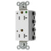 Bryant Hubbell Wiring Device-Kellems SNAPConnect Decorator Receptacle Hospital Grade 20A/125V LED Tamper-Resistant White (SNAP2182WLTRA)