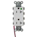 Bryant Hubbell Wiring Device-Kellems SNAPConnect Decorator Receptacle Hospital Grade 20A/125V Split Circuit Tamper-Resistant White (SNAP2182WSCTRA)