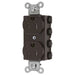 Bryant Hubbell Wiring Device-Kellems SNAPConnect Duplex Receptacle 15A/125V LED Tamper-Resistant Brown (SNAP5262LTRA)