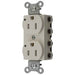 Bryant Hubbell Wiring Device-Kellems SNAPConnect Duplex Receptacle 15A/125V LED Tamper-Resistant Light Almond ST2 (SNAP5262LALTRA)