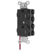 Bryant Hubbell Wiring Device-Kellems SNAPConnect Duplex Receptacle 15A/125V Split Circuit Tamper-Resistant Black (SNAP5262BKSCTRA)