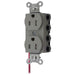 Bryant Hubbell Wiring Device-Kellems SNAPConnect Duplex Receptacle 15A/125V Split Circuit Tamper-Resistant Gray (SNAP5262GYSCTRA)