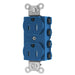 Bryant Hubbell Wiring Device-Kellems SNAPConnect Duplex Receptacle 15A/125V Tamper-Resistant Blue ST2 (SNAP5262BLTRA)