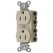 Bryant Hubbell Wiring Device-Kellems SNAPConnect Duplex Receptacle 15A/125V USA Ivory (SNAP5262INA)