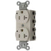 Bryant Hubbell Wiring Device-Kellems SNAPConnect Duplex Receptacle 20A/125V LED Tamper-Resistant Light Almond ST2 (SNAP5362LALTRA)