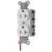 Bryant Hubbell Wiring Device-Kellems SNAPConnect Duplex Receptacle 20A/125V Split Circuit Tamper-Resistant White (SNAP5362WSCTRA)