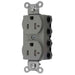 Bryant Hubbell Wiring Device-Kellems SNAPConnect Duplex Receptacle 20A/125V Tamper-Resistant Gray (SNAP5362GYTRA)