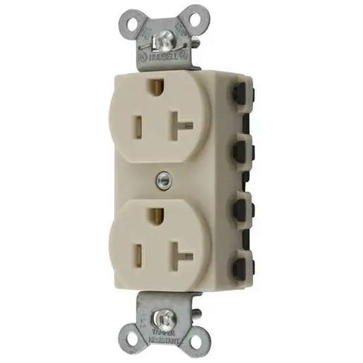 Bryant Hubbell Wiring Device-Kellems SNAPConnect Duplex Receptacle 20A/125V Tamper-Resistant Ivory (SNAP5362ITRA)